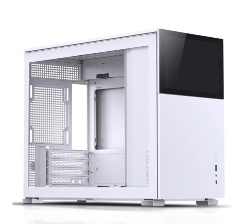 Корпус без блока питания/ Case JONSBO D31 STD SCREEN, Mini-Tower, TG, no fans, 1xUSB-A 3.2 + 1xUSB-C 3.2, mATX, mDTX, mITX White
