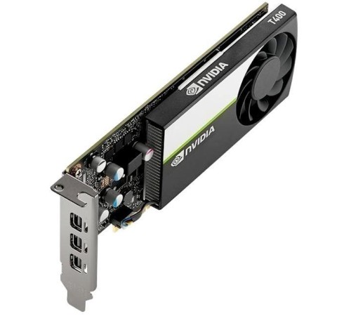 Видеокарта/ VGA NVIDIA T400, 4GB GDDR6/64 bit, PCI Express 3.0 x16,3x mini-DisplayPort v1.4, 3x mini-DisplayPort->DisplayPort, BOX