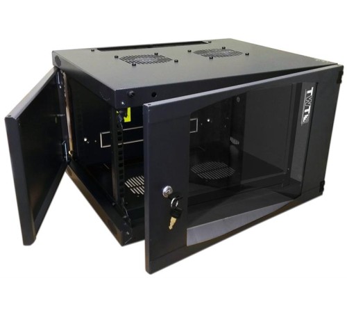 Шкаф Шкаф настенный Next, 18U 550x450, стеклянная дверь, черный Шкаф Шкаф настенный Next, 18U 550x450, стеклянная дверь, черный