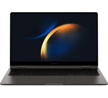 ноутбук/ Samsung Galaxy Book3 360 13.3"(1920x1080 AMOLED)/Touch/Intel Core i7 1355U(1.7Ghz)/16384Mb/512PCISSDGb/noDVD/Int:Intel Iris Xe Graphics/Cam/BT/WiFi/61.1WHr/war 1y/1.16kg/Graphite/Win11Home ENG kbd