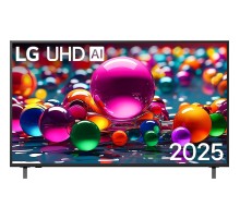 Телевизор ЖК 55'' LG/ 55", Ultra HD, Smart TV, WebOS, Wi-Fi, DVB-T2/C/S2, MR, 60Hz Native, 2.0ch (20W), 2 HDMI, 2 USB, 2 Pole, Charcoal Black, 2025