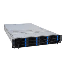 Сервер ASUS RS720-E11-RS12U, 2U, 2 x LGA4677, 32 DIMM DDR5, 12 x 3.5”/2.5" (8 x NVMe/SAS*/SATA + 4 NVMe/SATA hs), 2x M.2 slot 2280, 2x10Gbe RJ45, 8 slots PCIe 5.0, 1x OCP 3.0, 2x1600W