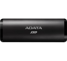 Твердотельный накопитель/ ADATA External SSD SE760, 512GB, Type-C, USB 3.2 Gen2, R/W 1000/800 MB/s, 122x44x14mm, Black (3 года)