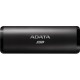 Твердотельный накопитель/ ADATA External SSD SE760, 512GB, Type-C, USB 3.2 Gen2, R/W 1000/800 MB/s, 122x44x14mm, Black (3 года)