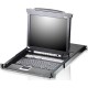 16-портовый KVMP-переключатель с ЖК-дисплеем Slideaway/ATEN/ SINGLE RAIL 16P PS/2-USB LCDKVMP 17INCH