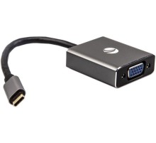 Aдаптер/ Aдаптер USB 3.1 Type-Cm --> VGA(f) 1080@60Hz, Aluminum Shell, VCOM <CU421T>
