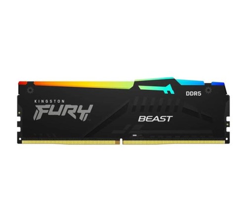Оперативная память Kingston 32GB 6400MT/s DDR5 CL32 DIMM FURY Beast RGB XMP