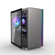 Корпус без блока питания/ Case PCCooler LM300 ARGB BK, Mini-Tower, TG, 1x120mm ARGB, 1xUSB-A 3.0 + 2xUSB-A 2.0, mATX, mITX Black