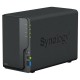 Система хранения данных Synology QC 1,7GhzCPU/2Gb/RAID0,1/upto 2HP HDD SATA(3.5')/2xUSB3.2, 1xUSB2.0/1xGbE/iSCSI/2xIPcam(up to 20)/1xPS repl DS218 1YW