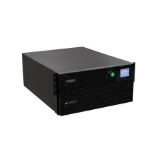 Источник бесперебойного питания Systeme Electric Smart-Save Online SRT 6000 ВА, конвертируемый форм-фактор 5U, 230 В, 1:1, клеммный вход/выход, 6 розеток IEC C13 и 4 розетки  IEC C19,  SmartSlot, LCD, USB HID, SNMP карта, версия с возможностью увеличения