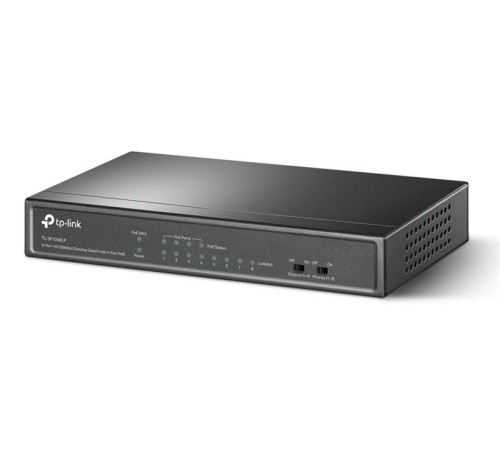 коммутатор TP-Link TL-SF1008LP, 8-Port 10/100 Mbps Desktop Switch with 4-Port PoE, 41 W, 250m