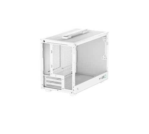 Корпус ПК без блока питания/ Case Deepcool CH160, 2xUSB3.0, 1xType-C, no fan, mITX, White
