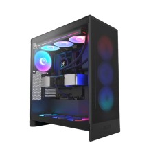 Корпус без блока питания/ Case NZXT H7 Flow RGB, Midi-Tower, TG, 3x120mm RGB, 2xUSB-A 3.2 + 1xUSB-C 3.2, E-ATX, ATX, mATX, mITX Black