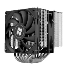 Кулер для процессора/ CPU Cooler Thermalright Royal Knight 120 (4-pin PWM, 156mm, Ni/Cu, 6x6mm, 2x120mm, 80.45CFM/56.36CFM, 29.4dBA/28.4dBA, 2150RPM/1900RPM, S: 1200, 1700, 1851, 2011, 2066, 115X, AM4, AM5, black)