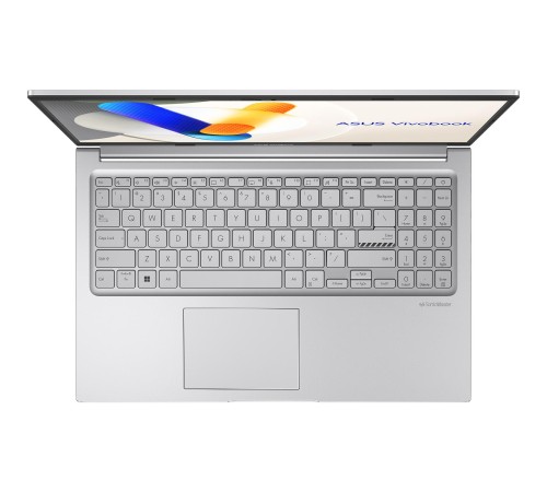 Ноутбук/ ASUS X1504VA-BQ895 15.6"(1920x1080 (матовый) IPS)/Intel Core 5 120U(1.4Ghz)/16384Mb/512PCISSDGb/noDVD/Int:Shared/Cam/BT/WiFi/42WHr/war 1y/1.7kg/Cool Silver/DOS Ноутбук/ ASUS X1504VA-BQ895 15.6"(1920x1080 (матовый) IPS)/Intel Core 5 120U(1.4Ghz)/16384Mb/512PCISSDGb/noDVD/Int:Shared/Cam/BT/WiFi/42WHr/war 1y/1.7kg/Cool Silver/DOS