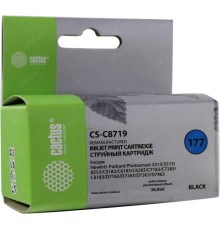 -/ Картридж струйный Cactus CS-C8719 №177XL черный (38мл) для HP 3100/3110/3207/3210/3213/3214/3308/825