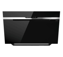 Вытяжка ELICA/ Вытяжка ELICA, 90 см, наклонная, рециркуляция/отвод, LED освещение, сенсорное управление, 3 скорости + интенсивный режим, индикация насыщения фильтра, технология Back Aspiration, энергоэффективность В, цвет черное стекло + нержавеющая сталь