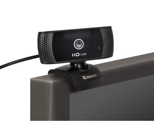 Defender Веб-камера G-lens 2597 HD720p 2 МП, автофокус, автослежение
