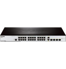 Коммутатор/ DES-3200-28_RFB/C1 Refurbished unit, clean, fully tested, well-packed with power cable and 19' rack mounts.Managed L2 Switch 24x100Base-TX, 2x1000Base-X SFP, 2xCombo 1000Base-T/SFP, Surge 6KV, CLI, RJ45 Console, Dying Gasp, H/W C1.