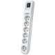 Сетевой фильтр Pilot L GP 6 розеток (5 евро + 1GP) 1.8 м/ Surge protector Pilot L GP 6 sockets (5 Euro + 1GP) 1.8 m white