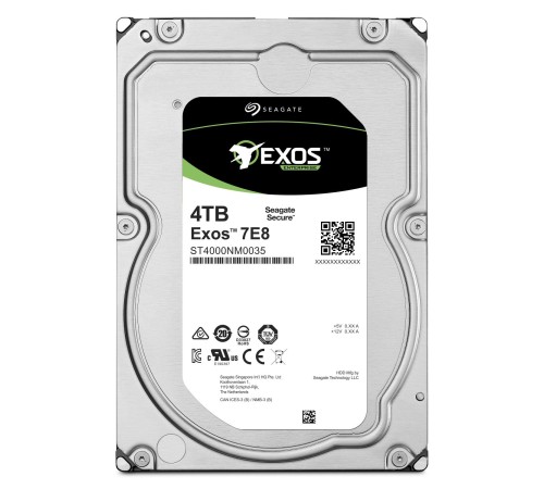 Жесткий диск/ HDD Seagate SATA 4Tb Enterprise Capacity 7200 6Gb/s 128Mb (clean pulled) 1 year warranty
