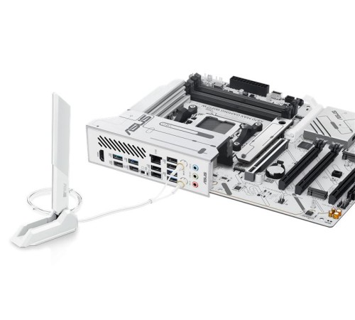 Материнская плата ASUS X870 MAX GAMING WIFI7 W, AM5, X870, 4*DDR5,  4*SATA, 3*M.2, 4*USB 3.2, 4*USB 2.0, 2*Type-C, 5*PCIx16, HDMI, ATX; 90MB1LZ0-M0EAY0