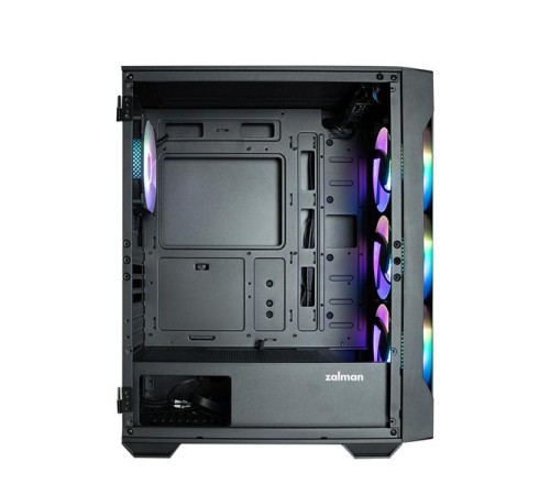 корпус ZALMAN I3 NEO TG BLACK, ATX, BLACK, FRONT TG, WINDOW, 2x3.5", 3x2.5", 1xUSB2.0, 2xUSB3.0, FRONT 3x120mm RGB, REAR 1x120mm RGB