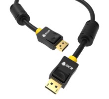 GCR Кабель PROF 5.0m DisplayPort v1.4, 8 K 60Hz, 4 K 165Hz, 20M/20M, черный, ферритовые кольца, 28/28 AWG, GCR-51914