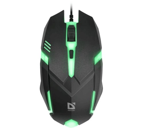 Проводная оптическая мышь Defender 52560 Cyber MB-560L 7цветов,4кнопки,1600dpi,черный Проводная оптическая мышь Defender 52560 Cyber MB-560L 7цветов,4кнопки,1600dpi,черный