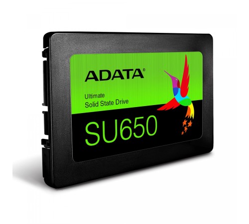 Твердотельный накопитель/ ADATA SSD Ultimate SU650, 960GB, 2.5" 7mm, SATA3, 3D TLC, R/W 520/450MB/s, IOPs 40 000/75 000, TBW 560, DWPD 0.5 (3 года) Твердотельный накопитель/ ADATA SSD Ultimate SU650, 960GB, 2.5" 7mm, SATA3, 3D TLC, R/W 520/450MB/s, IOPs 40 000/75 000, TBW 560, DWPD 0.5 (3 года)