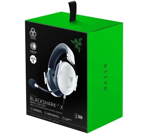 Razer Гарнитура Blackshark V2 X - White/ Razer Blackshark V2 X - White Headset Razer Гарнитура Blackshark V2 X - White/ Razer Blackshark V2 X - White Headset
