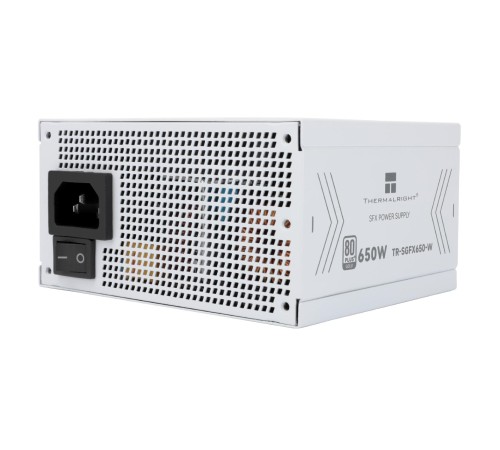 Блок питания 650W/ Power Supply Thermalright, 650W 80+ Gold (SFX, 3.1, Full modular, 1x24(20+4)pin, 1xCPU 8(4+4)pin, 2xPCIe*2 8(6+2)pin, 3xSATA3, 3xMOLEX4pin, Active, 92x92mm, 100x125x64mm, APFC, OPP, OVP, OTP, OCP, SCP, UVP, white) Блок питания 650W/ Power Supply Thermalright, 650W 80+ Gold (SFX, 3.1, Full modular, 1x24(20+4)pin, 1xCPU 8(4+4)pin, 2xPCIe*2 8(6+2)pin, 3xSATA3, 3xMOLEX4pin, Active, 92x92mm, 100x125x64mm, APFC, OPP, OVP, OTP, OCP, SCP, UVP, white)