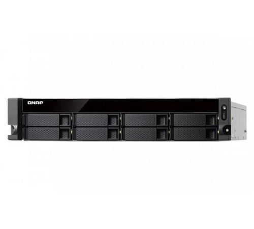 Сетевое хранилище без дисков/ SMB QNAP TS-883XU-RP-E2124-8G 8-Bay NAS (8x 2.5"/3.5" SATA HDD/SSD), Intel Xeon E-2124 4-core 3.3 GHz (up to 4.3 GHz), 8GB DDR4 ECC RAM (2 x 4GB) up to 64 GB ( 4 x 16 GB), 4x GbE LAN, 2 x 10GbE SFP+, rackmount 2U, Сетевое хранилище без дисков/ SMB QNAP TS-883XU-RP-E2124-8G 8-Bay NAS (8x 2.5"/3.5" SATA HDD/SSD), Intel Xeon E-2124 4-core 3.3 GHz (up to 4.3 GHz), 8GB DDR4 ECC RAM (2 x 4GB) up to 64 GB ( 4 x 16 GB), 4x GbE LAN, 2 x 10GbE SFP+, rackmount 2U,