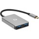 Кабель-концентратор/ Кабель-концентратор USB 3.1 Type-Cm --> 4 port USB3.0(f) Aluminum Shell VCOM <DH310B>