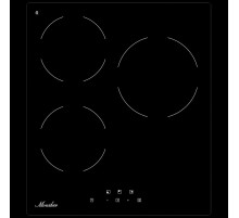 Варочная панель Monsher/ Варочная панель Monsher, High-Tech, Hi-Light, 45 см, 3 конфорки, 9 уровней мощности, сенсорное управление, автоматическое отключение, индикация остаточного тепла, таймер, цвет черный