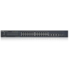 коммутатор Smart L3 Lite коммутатор Zyxel NebulaFlex XMG1930-30, rack 19", 24xRJ-45: 1/2.5G, 4xRJ-45: 1/2.5/5/10G, 2xSFP+