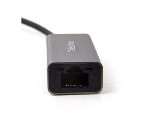 Кабель-переходник/ Кабель-переходник USB 3.0 (Am) --> LAN RJ-45 Ethernet 1000 Mbps, Aluminum Shell,Telecom <TU312M>
