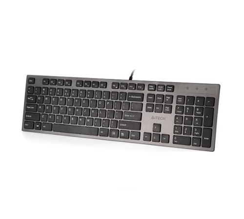 Клавиатура A4Tech KV-300H серый/черный USB slim