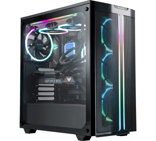 Корпус ПК без блока питания/ Case be quiet! PURE BASE 500 FX, Midi-Tower, TG, 3x120mm + 1x140mm ARGB, 1xUSB-A 3.2, 1xUSB 3.2 Type-C, ATX, mATX, mITX Black