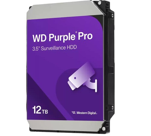 Жесткий диск/ HDD WD SATA3 12Tb Purple 7200RPM 256Mb 1 year warranty (replacement WD121PURP, WD121PURZ)