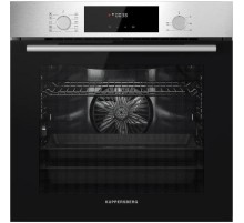 Встраиваемый духовой шкаф KUPPERSBERG/ Встраиваемый духовой шкаф KUPPERSBERG, High-Tech, объем 80 л, 10 режимов работы, телескопические направляющие, цифровой таймер, 2 стекла в дверце, утапливаемые переключатели, энергоэффективность А, цвет черный/нержав