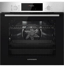 Встраиваемый духовой шкаф KUPPERSBERG/ Встраиваемый духовой шкаф KUPPERSBERG, High-Tech, объем 80 л, 10 режимов работы, телескопические направляющие, цифровой таймер, 2 стекла в дверце, утапливаемые переключатели, энергоэффективность А, цвет черный/нержав