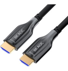 GCR Кабель 40m оптический HDMI 2.1 8K 60Hz, для подключения SmartTV, AppleTV, XBOX Series X, PS5, GCR-52436