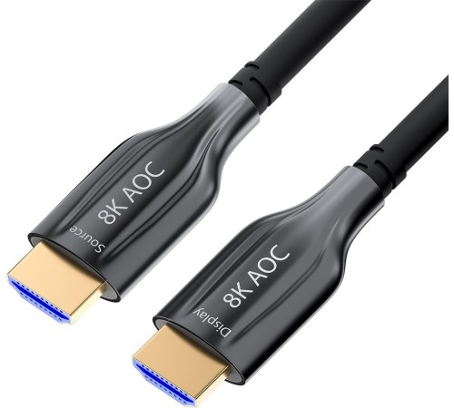 GCR Кабель 40m оптический HDMI 2.1 8K 60Hz, для подключения SmartTV, AppleTV, XBOX Series X, PS5, GCR-52436