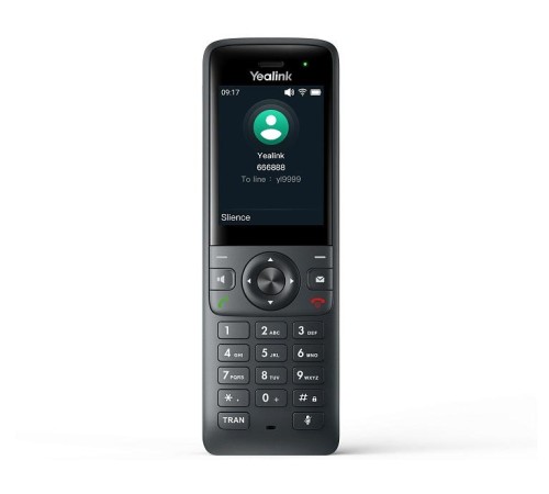 телефон YEALINK AX83H, экран 2.4", Wi-Fi 6, виброоповещение, Bluetooth, 3.5 mm, Type-C, SNC, звук HD