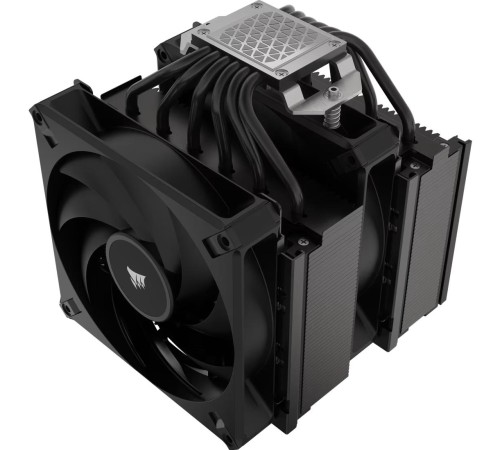 Кулер для процессора/ CPU Cooler Corsair A115 Twin Tower (270W, 4-pin PWM, 165mm, Al/Cu, 6x6mm, 2x140mm, 84.5CFM, 33.9dBA, 1600RPM, S: 1851/1700/1200/115X, AM5/AM4, black) Кулер для процессора/ CPU Cooler Corsair A115 Twin Tower (270W, 4-pin PWM, 165mm, Al/Cu, 6x6mm, 2x140mm, 84.5CFM, 33.9dBA, 1600RPM, S: 1851/1700/1200/115X, AM5/AM4, black)