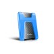 Внешний жесткий диск/ Portable HDD 1TB ADATA HD650 (Blue), Silicone, USB 3.2 Gen1, 121x81x21mm, 201g /3 года/