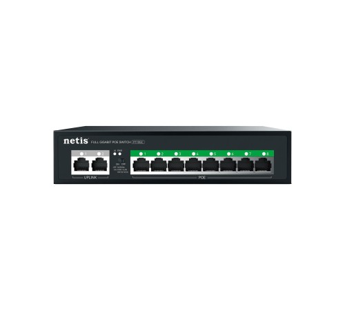 Коммутатор/ Коммутатор Netis P110GC (L2) 10x1Гбит/с 8PoE+ 100W неуправляемый