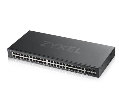 Коммутатор Smart L2 коммутатор Zyxel NebulaFlex GS1920-48v2, rack 19", 44xGE, 4xCombo (SFP/RJ-45), 2xSFP