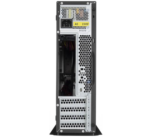 Корпус с блоком питания 300Вт./ Case Foxline mATX Desktop 300W, 2xUSB3.0, 2xUSB2.0, toolless, Black, 8cm. fan, powercord